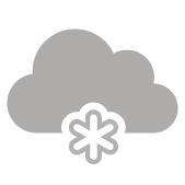 Coperto con neve debole